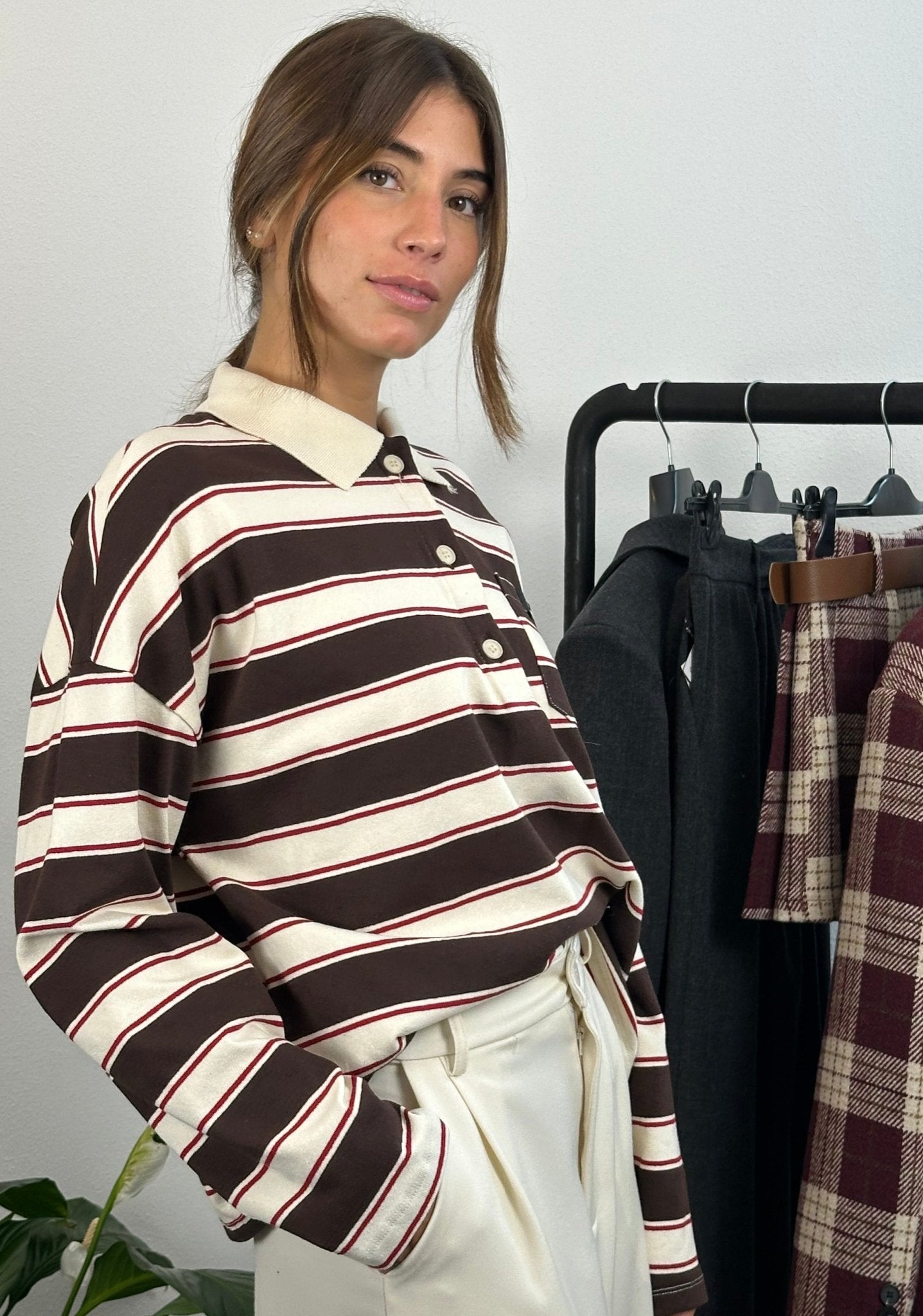 Felpa con colletto LUMINA - Omnēa