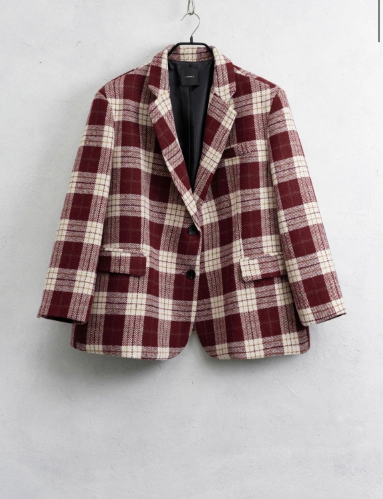 Blazer scozzese oversize LUMINA - Omnēa