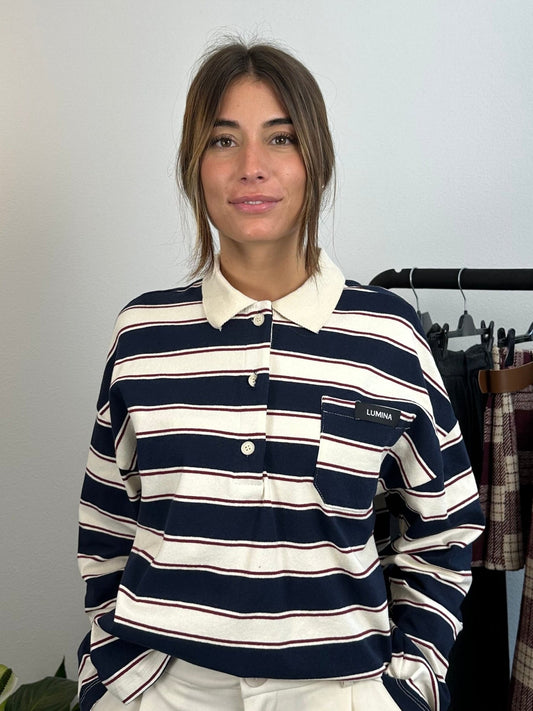 Felpa con colletto LUMINA - Omnēa