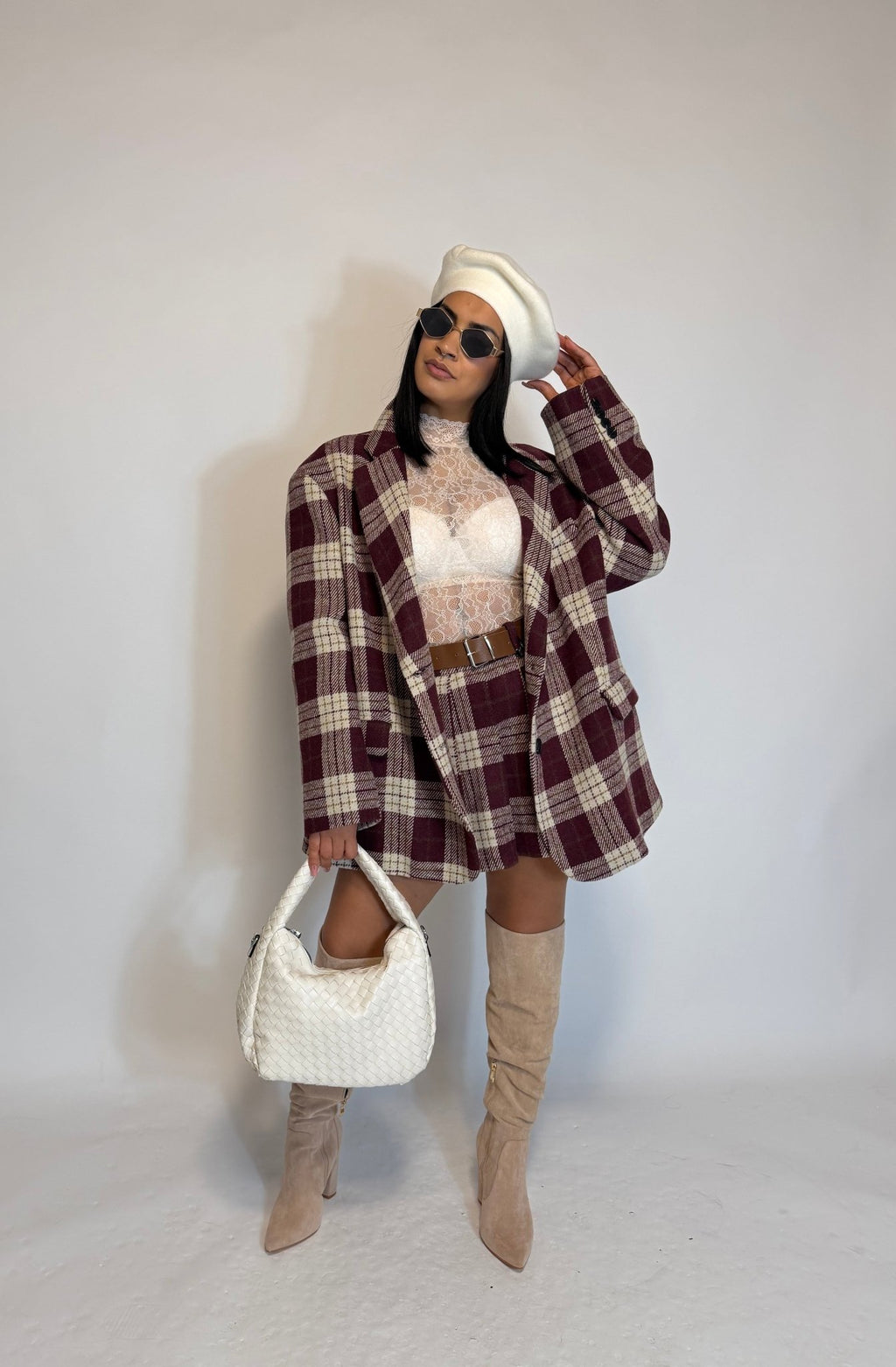 Gonna con cintura LUMINA - Omnēa