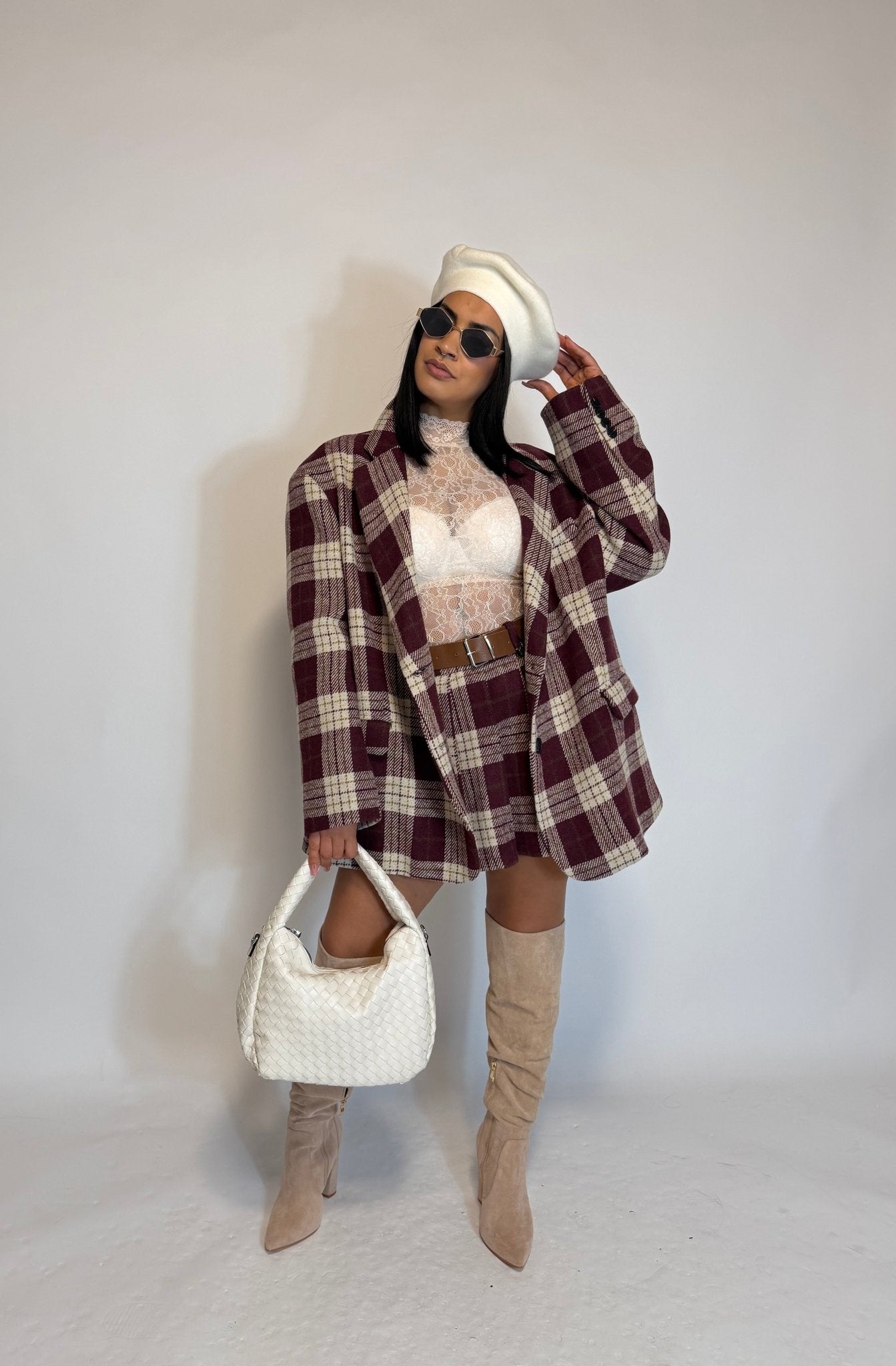 Gonna con cintura LUMINA - Omnēa