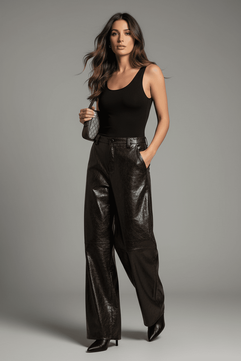 Pantalone ecopelle by LUMINA - Omnēa